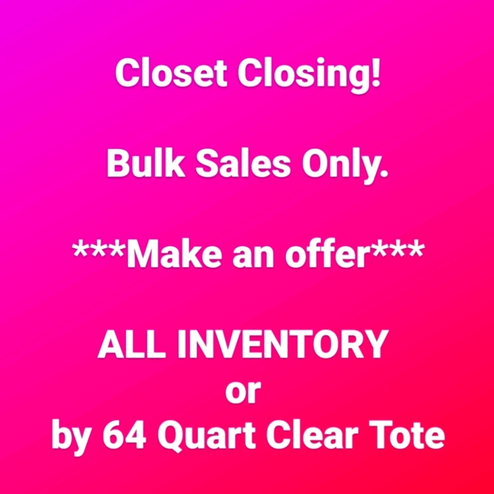 Closet Closing!  Make an Offer!
